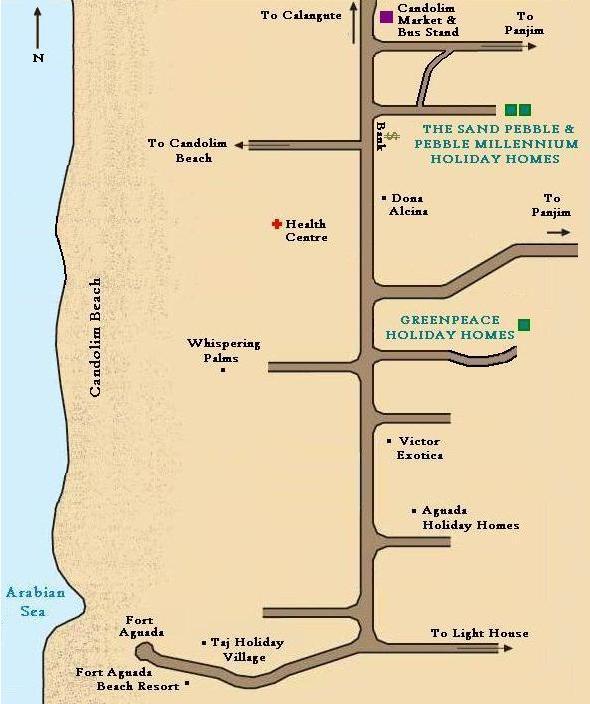 Candolim Map